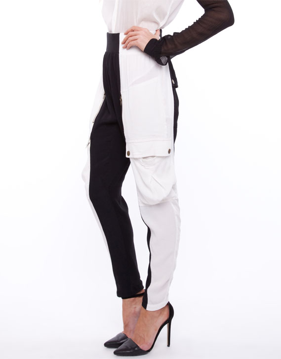 Lucette Drape Luxe Cargo Pants