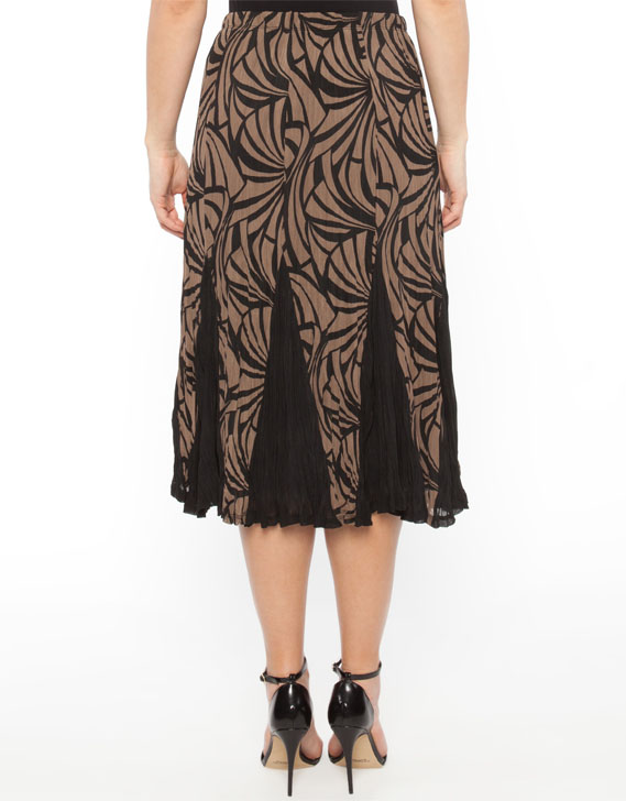 Marco Polo Contrast Godet Skirt