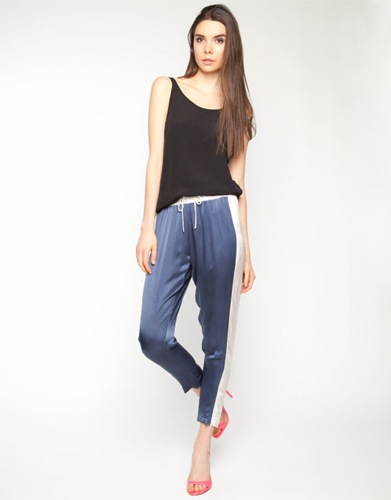 Shakuhachi Sports Luxe Silk Panelled Track Pants