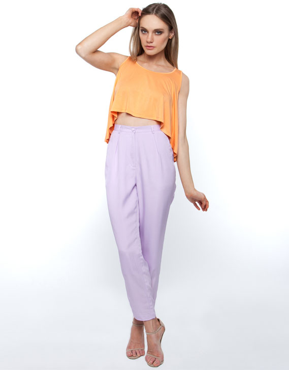 Whitney Eve Claude Tapered Pants Lavender