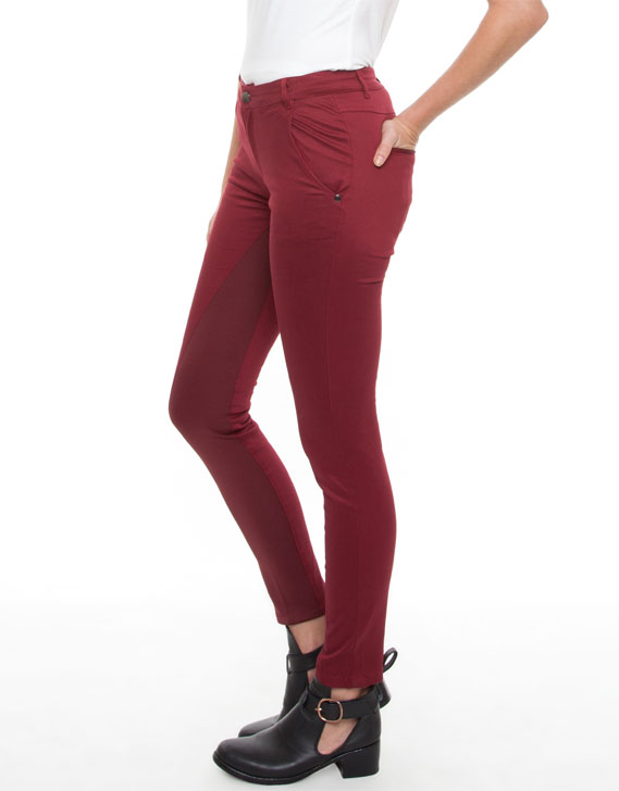 Aztec Rose Iris Pants Burgundy