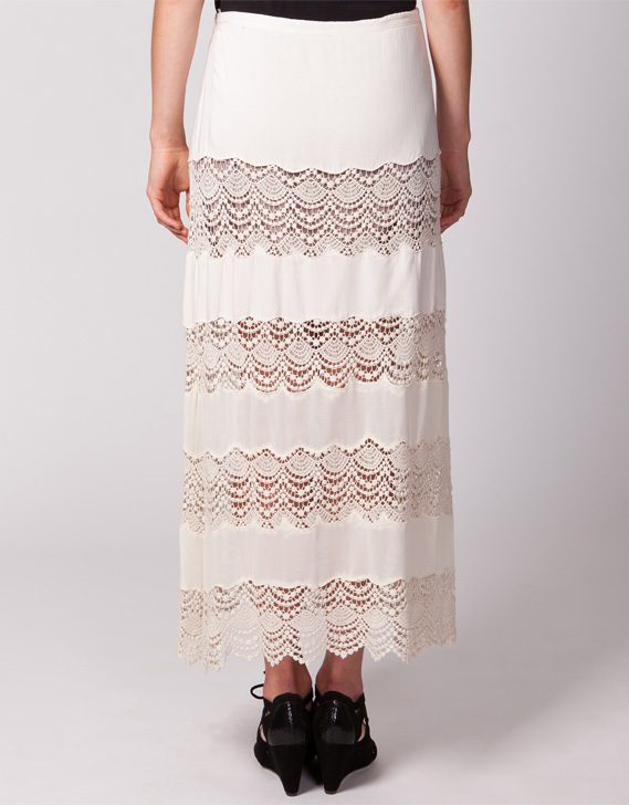 Lucette Crochet Midi Skirt