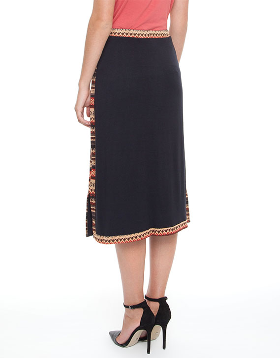 Mossee Double Knit Line Skirt