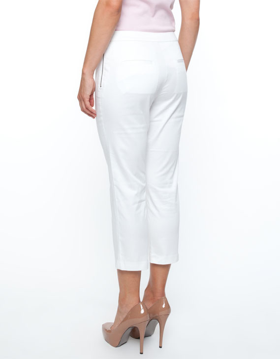 Yarra Trail 3 4 Side Zip Pants White