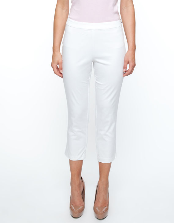 Yarra Trail 3/4 Side Zip Pants White