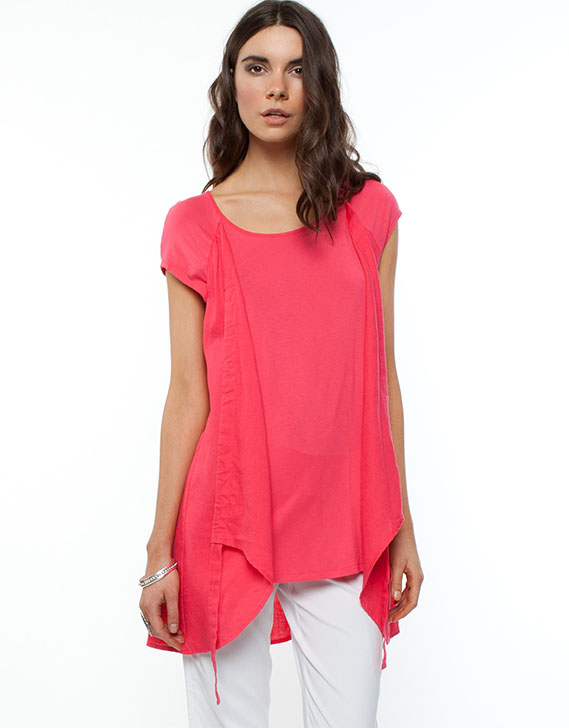 Gordon Smith Linen and Jersey Top