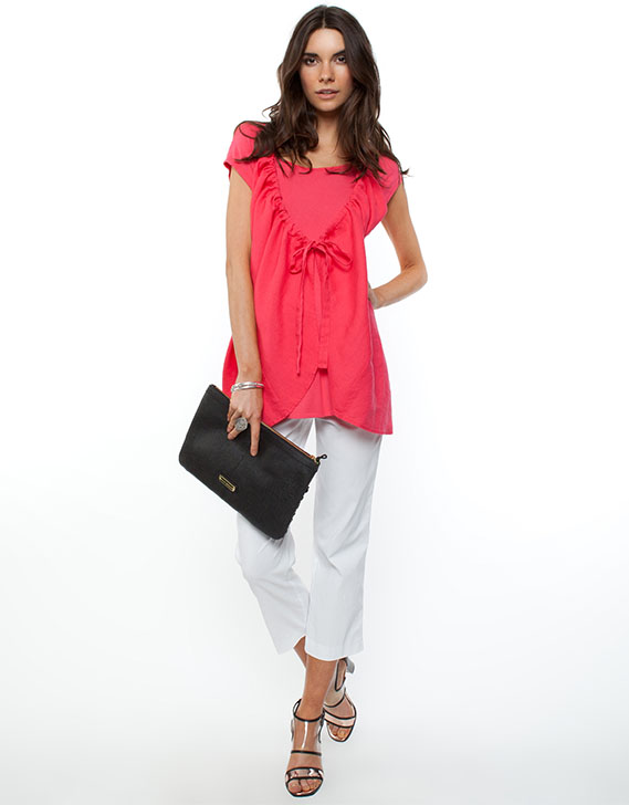 Gordon Smith Linen and Jersey Top