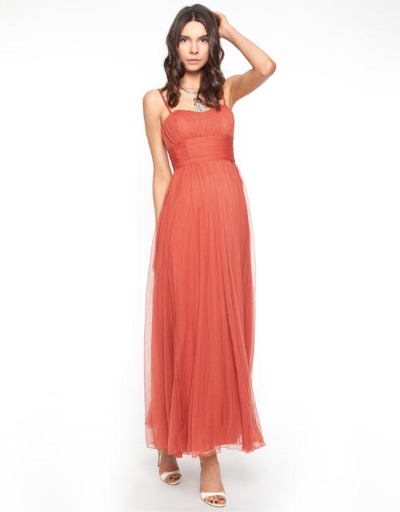 Natasha Gan Sleeveless Ruched Maxi Dress