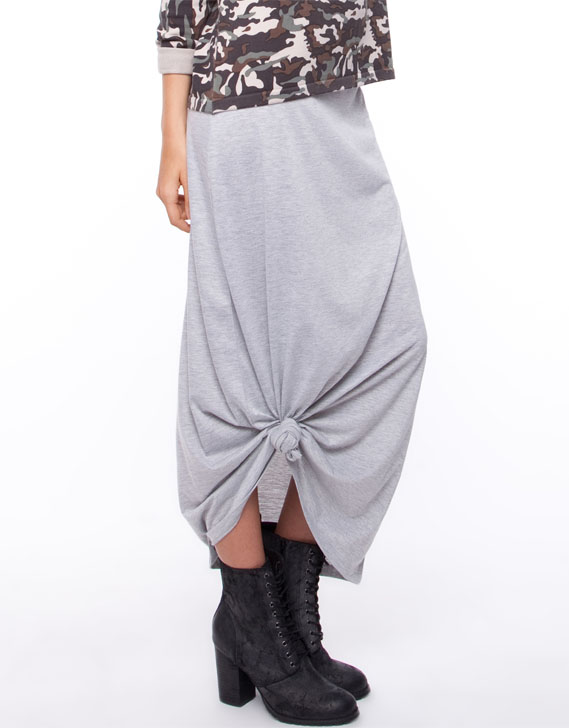 AT by ATMOS & HERE Des Prez Maxi Skirt Grey