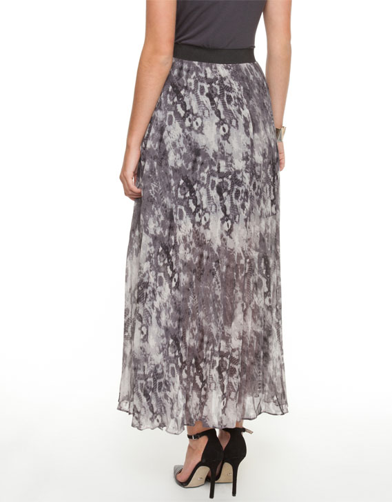 Decjuba Snake Pleated Skirt