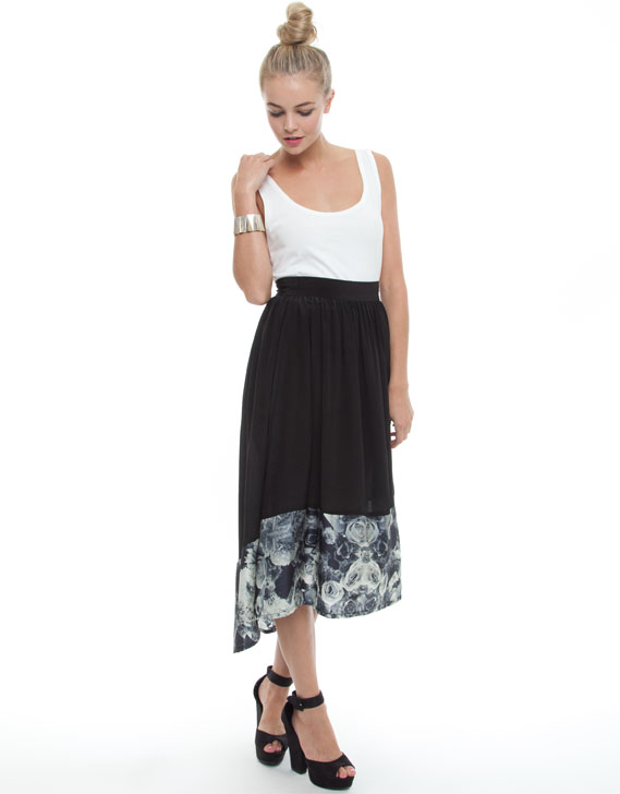 Limedrop Scarab Trim Skirt