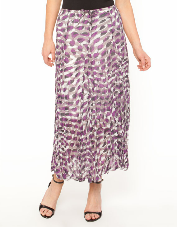 Gordon Smith Peacock Spot Print Skirt