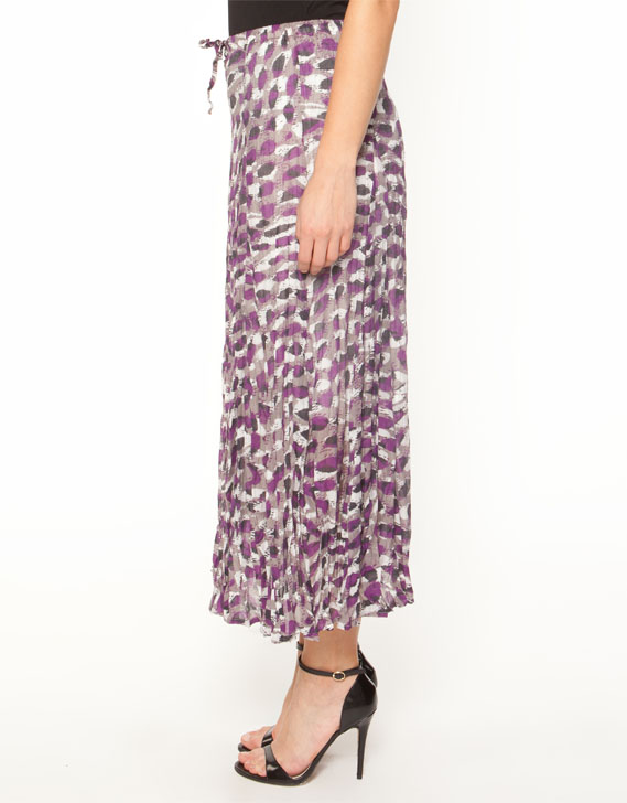 Gordon Smith Peacock Spot Print Skirt