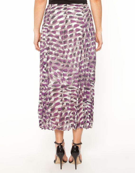 Gordon Smith Peacock Spot Print Skirt