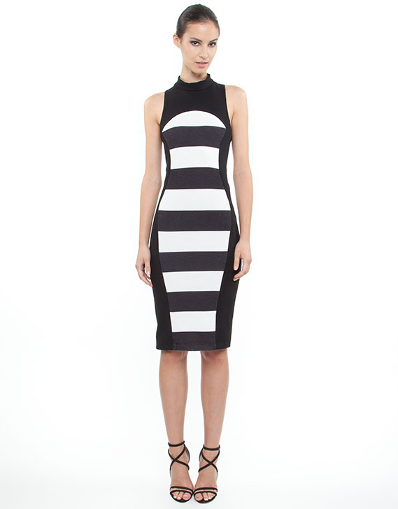 By Johnny The Curved Stripe Turtle Dress