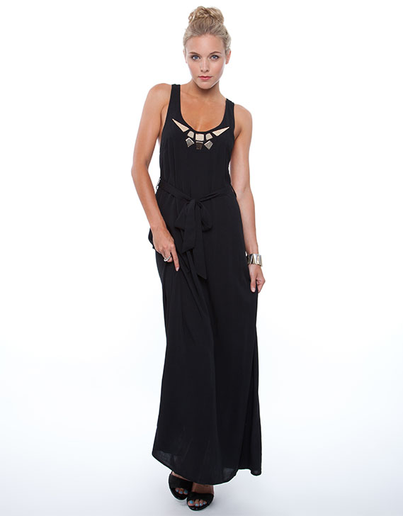 1&20 Blackbirds Cleopatra Maxi Dress Black