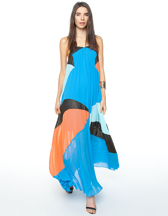 Suboo Quilla Qua Pleated Maxi Dress