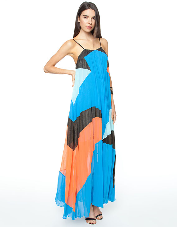 Suboo Quilla Qua Pleated Maxi Dress