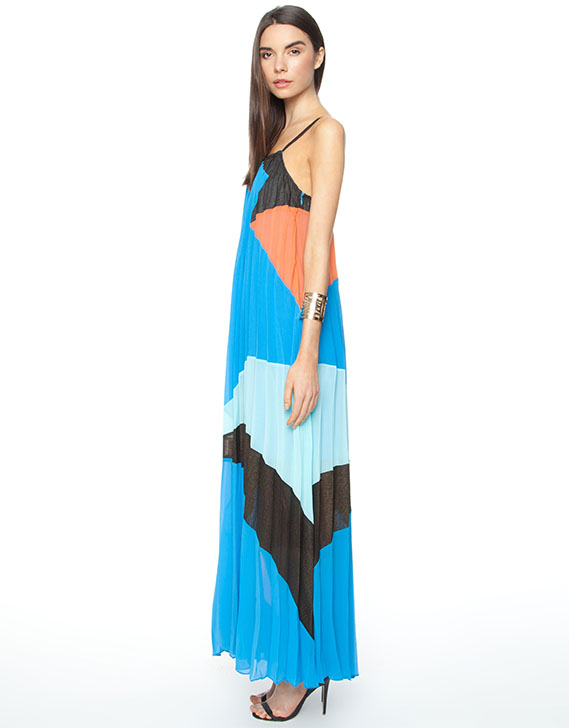 Suboo Quilla Qua Pleated Maxi Dress