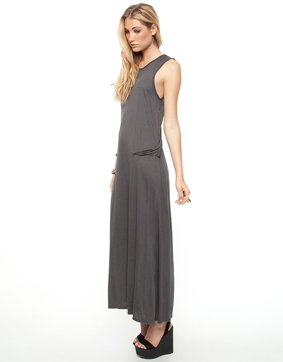 Shakuhachi Racer Jersey Maxi Dress