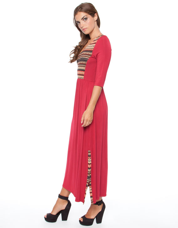 Mossee Split Side Long Dress