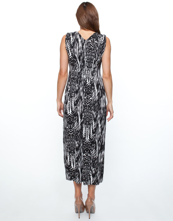 Yarra Trail Sleeveless Mono Spot Maxi Dress